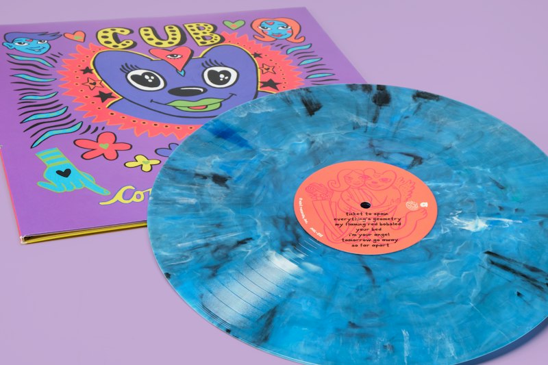 Come Out Come Out (30th Anniversary Edition) in Laguna (EM2) Eco Mix, made of 100% recycle vinyl.