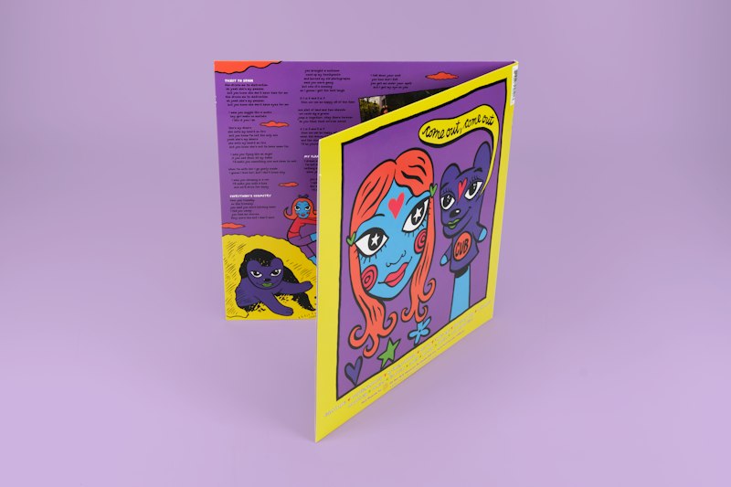 cub Come Out Come Out 30th Anniversary vinyl reissue gatefold jacket (Back)
