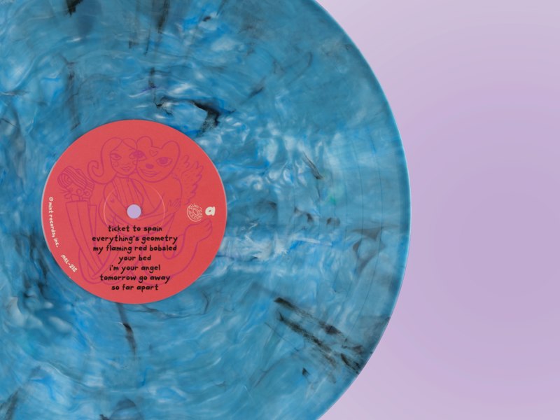 cub's Come Out Come Out (30th Anniversary Edition) in Laguna (EM2) Eco Mix, made of 100% recycle vinyl.