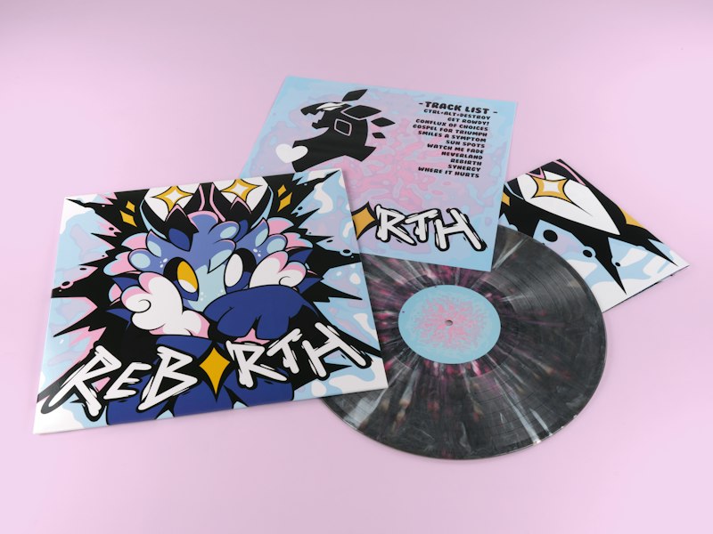 ivycomb Rebirth vinyl with printed inner sleeve and poster.