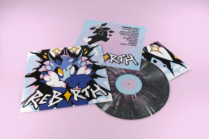 ivycomb Rebirth vinyl with printed inner sleeve and poster.