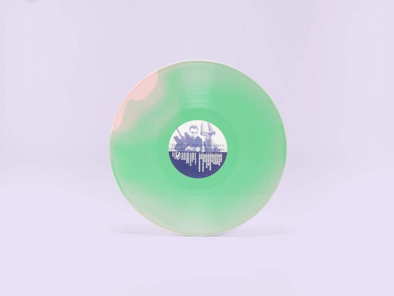 They Might Be Giants Pink 2 Color A Side B Side vinyl with Baby Pink and Spring Green vinyl record.