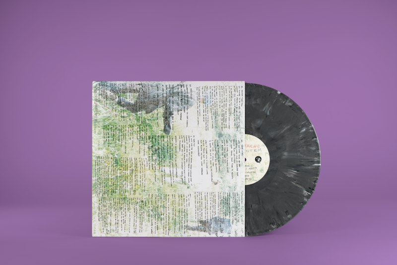Tummyache Egosystem vinyl printed and inner sleeve.