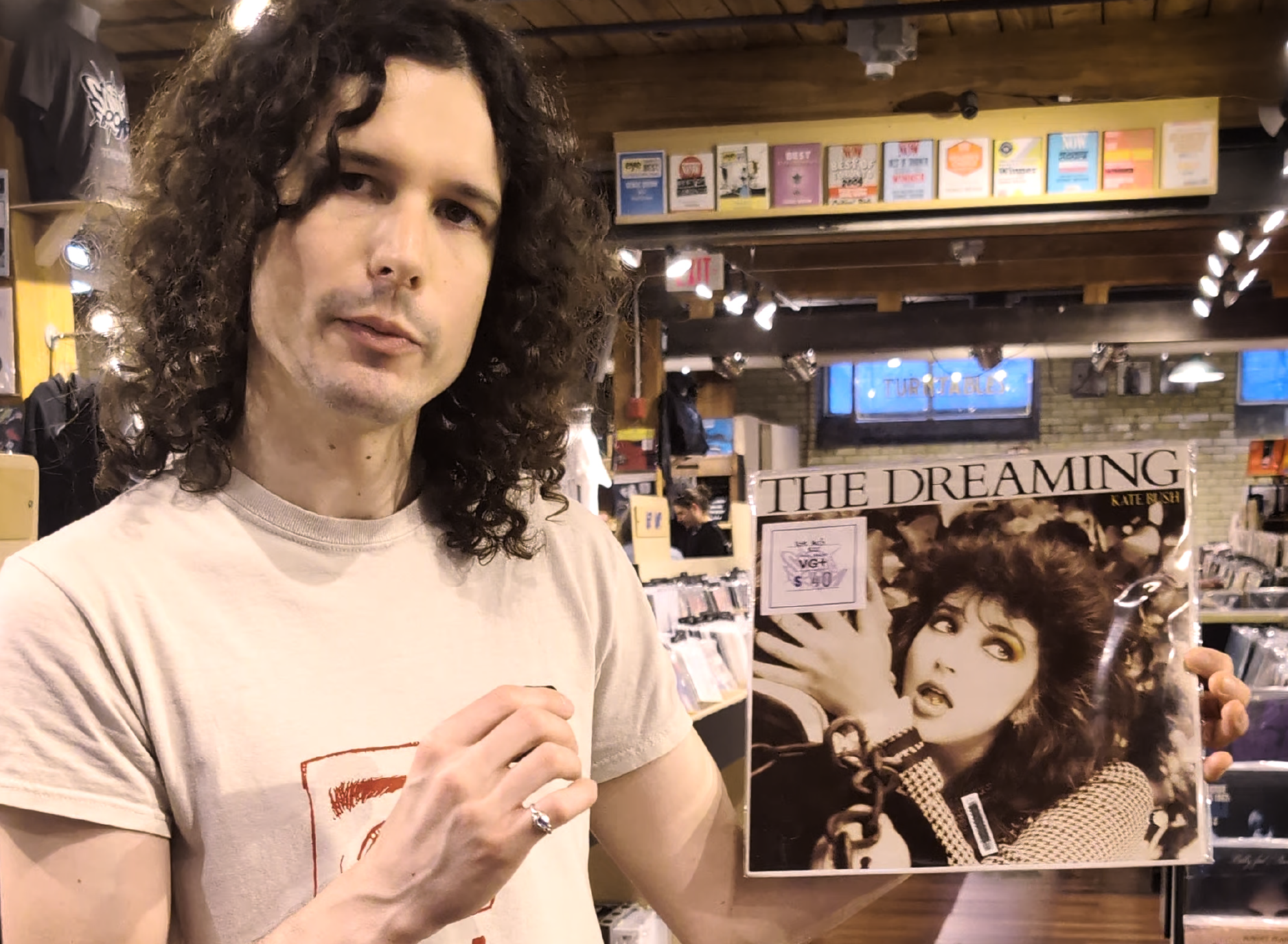 Kate Bush's "The Dreaming" on vinyl.
