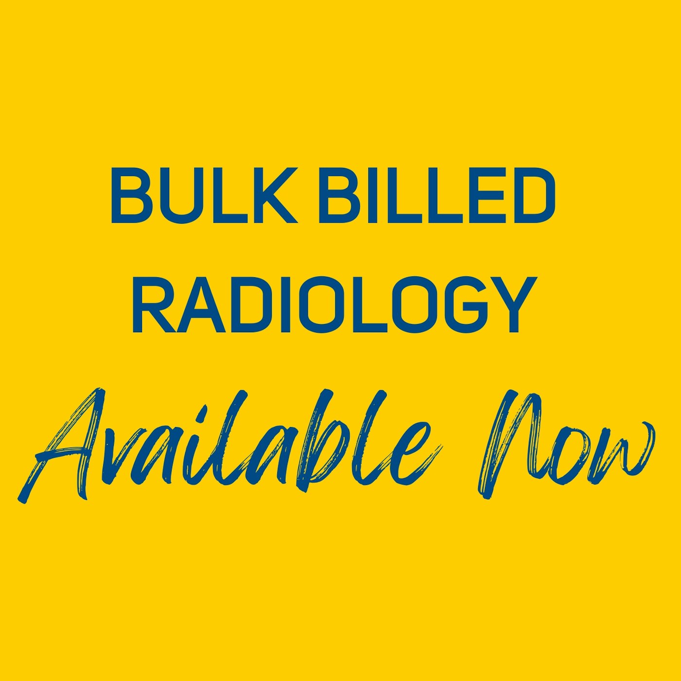 Bulk Billed Radiology