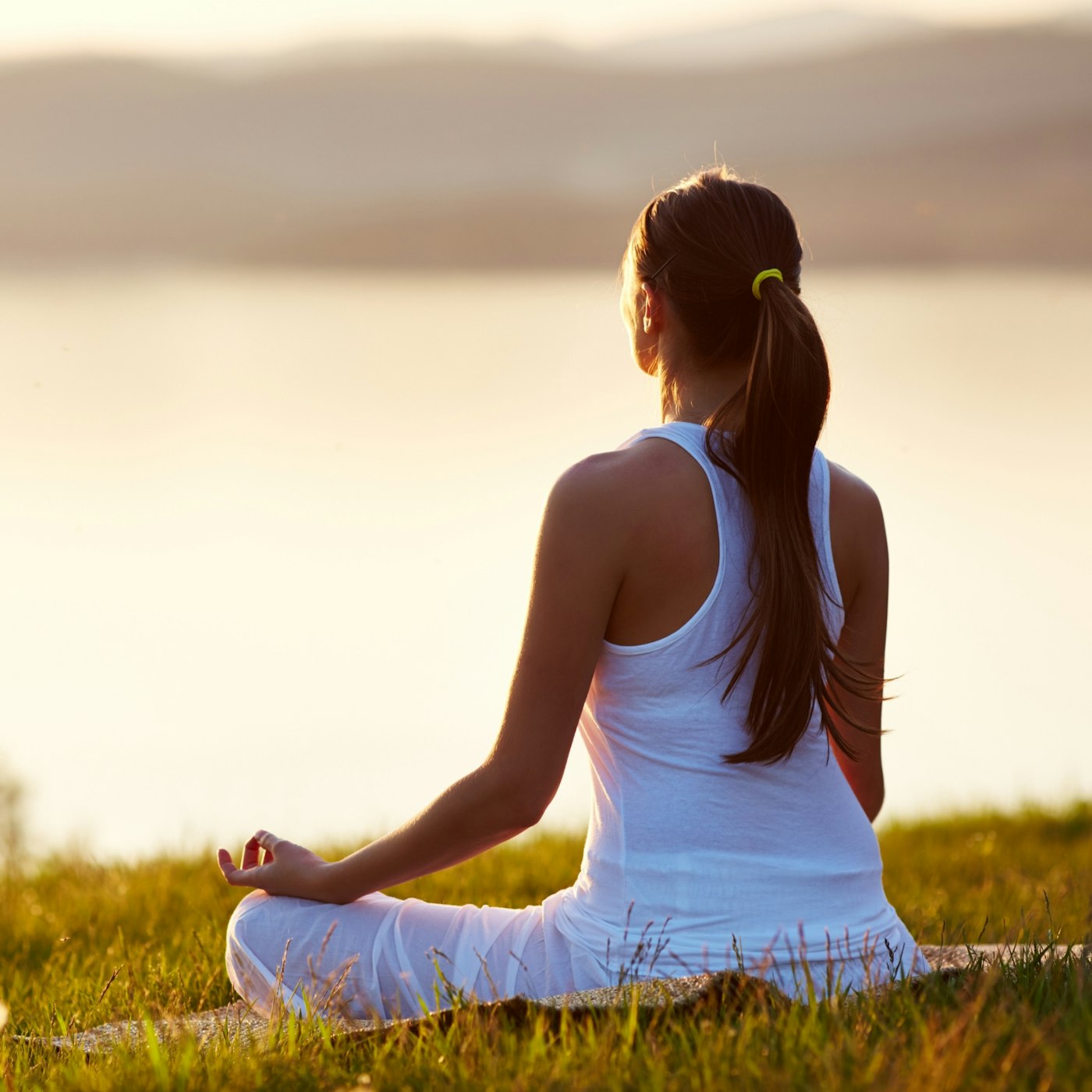 woman meditating