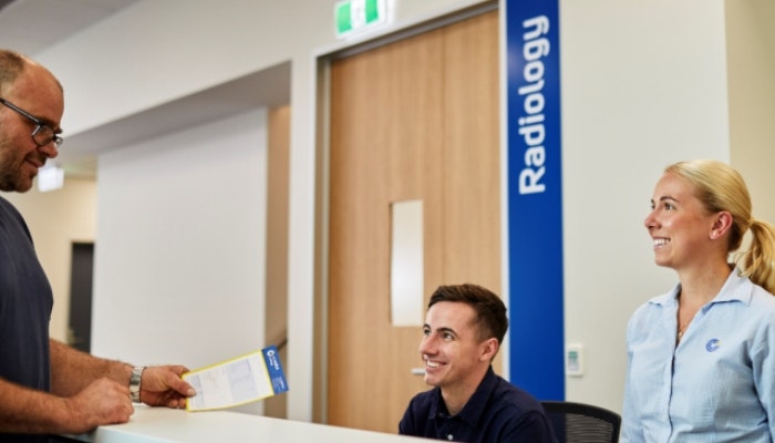 receptionist and radiographer