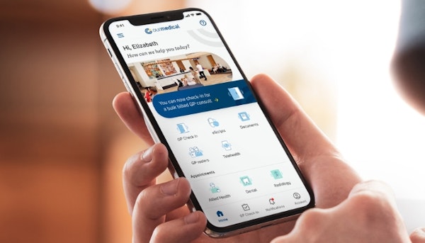 phone with our medical app on it