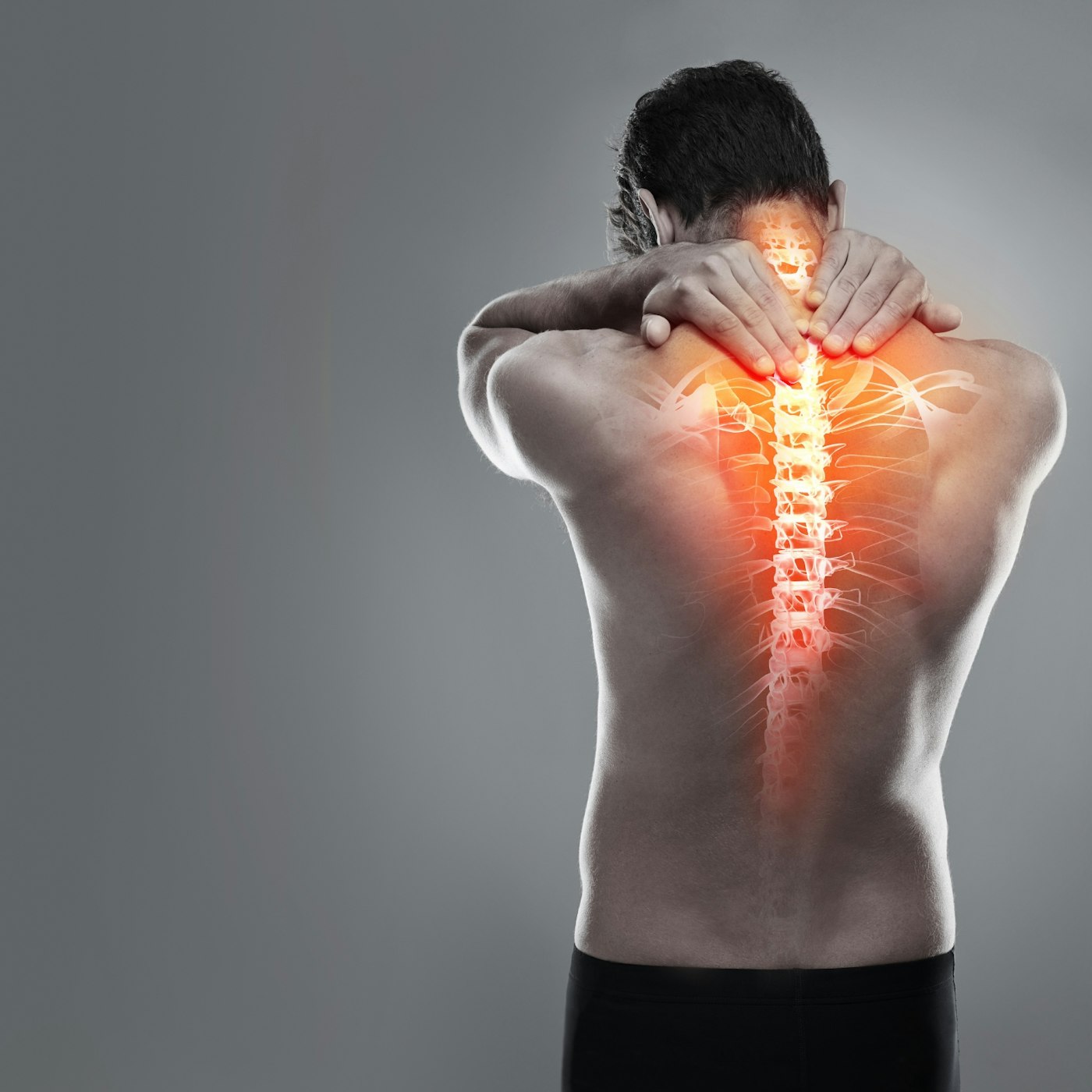 man with back pain