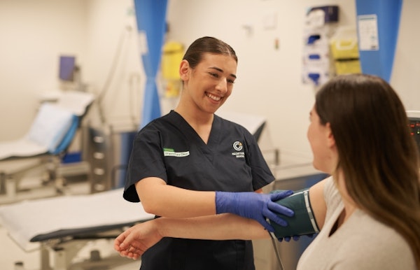 Nurse and patient