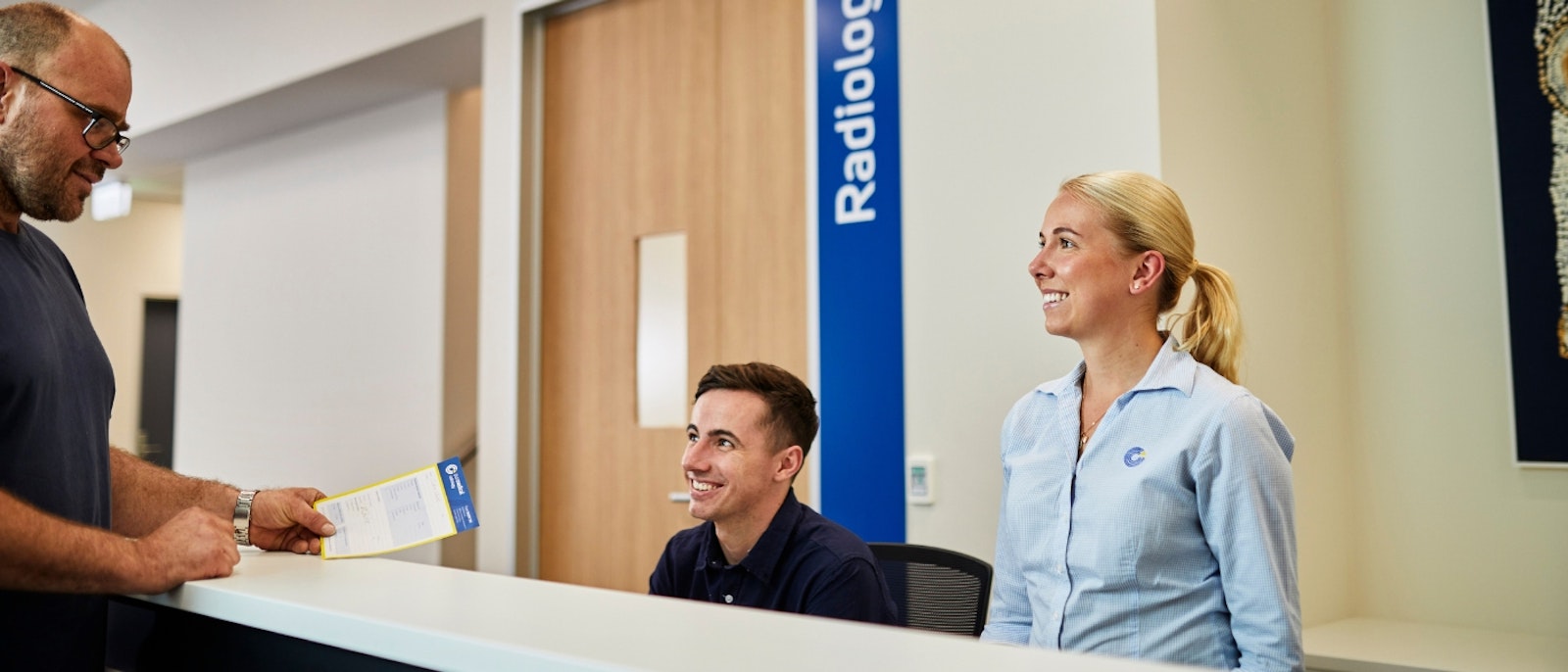 Radiology Receptionist & Patient
