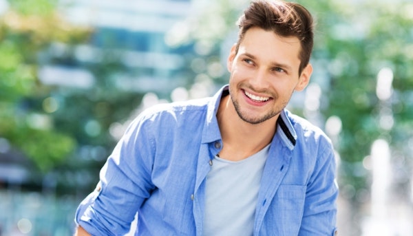 Man smiling