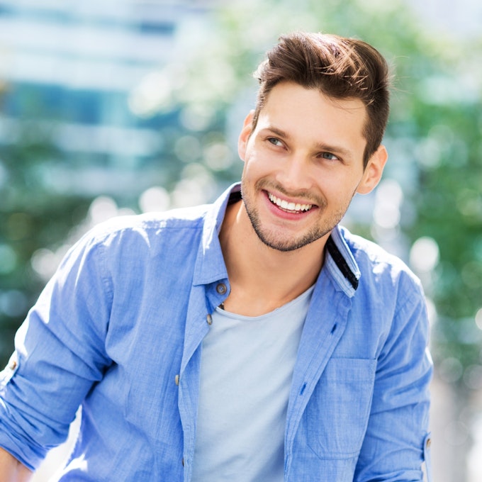 Man smiling