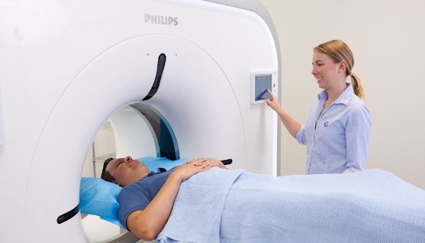 radiographer and patient