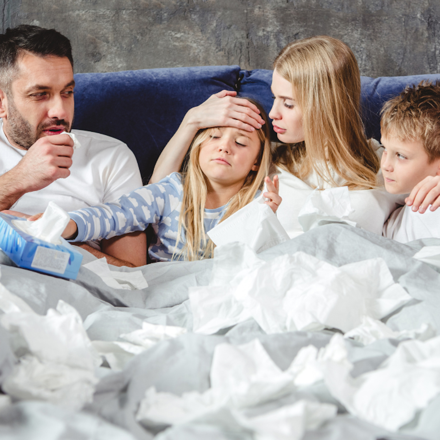 family at home sick