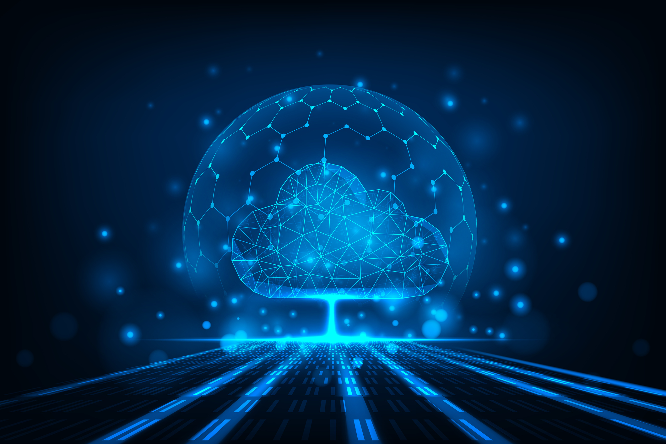 graphic showing cloud based data backups