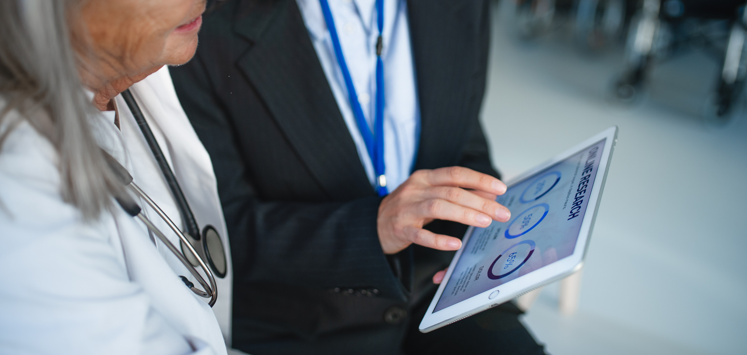healthcare workers receiving tailored it solutions and support