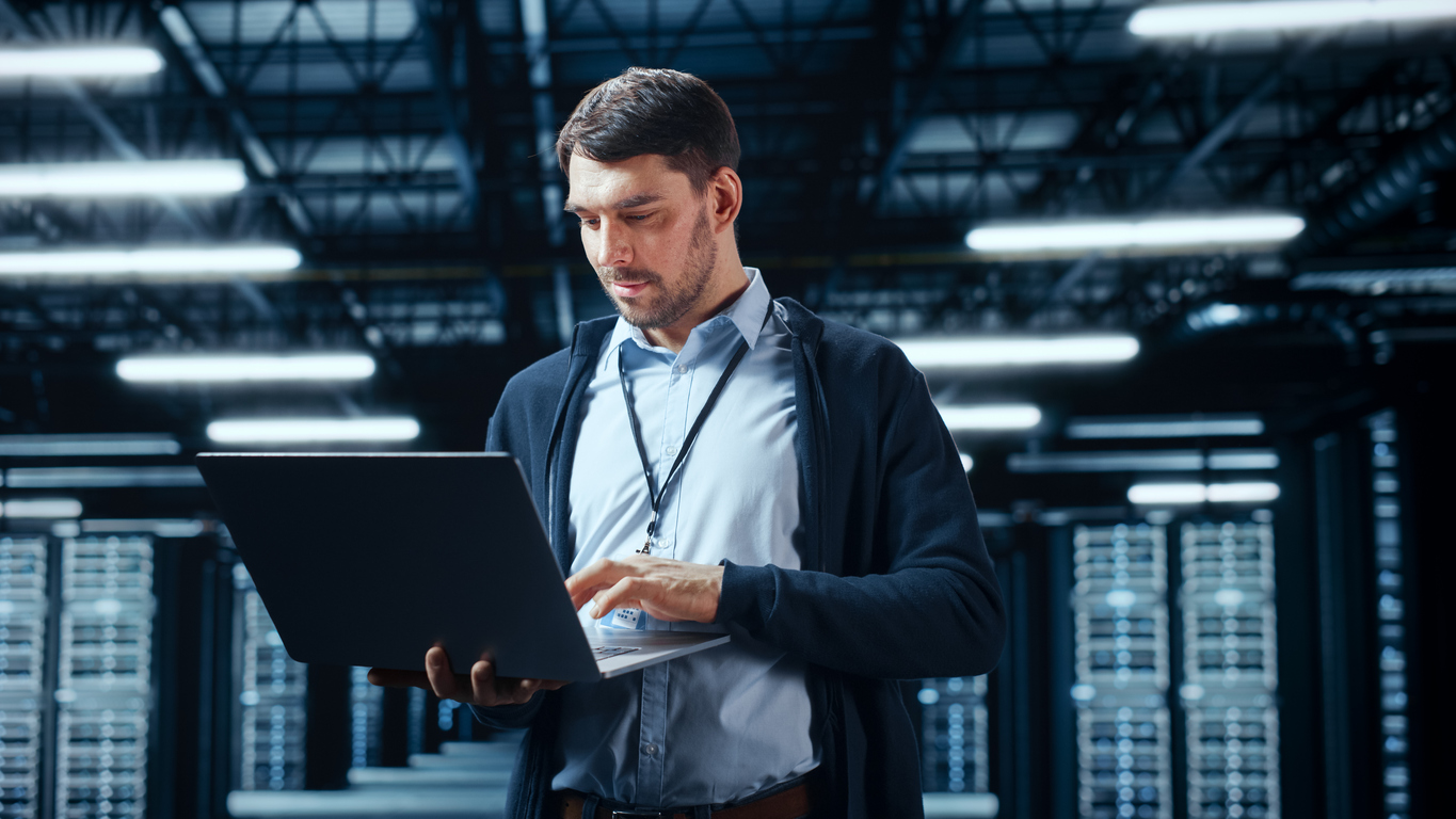 it expert assisting with data security