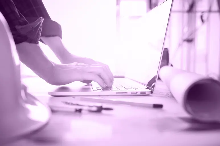 Architect Working on a Computer