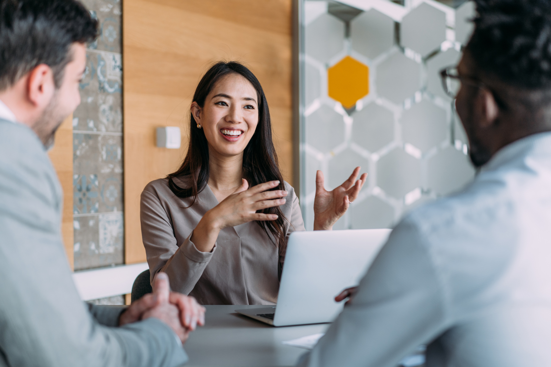 Woman Discussing Co-managed IT Service Offering