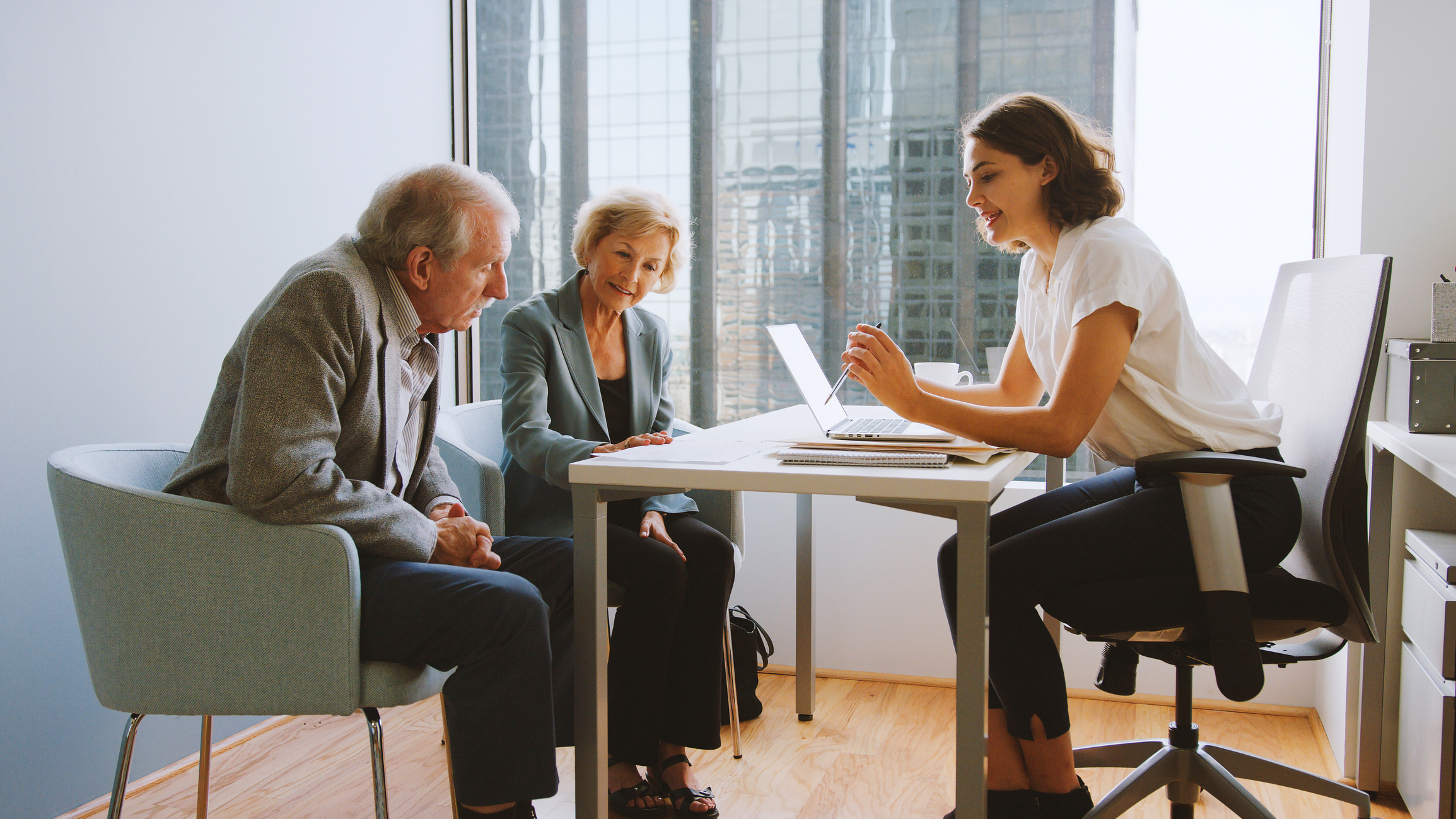 Accountant Reviewing Finances with Client