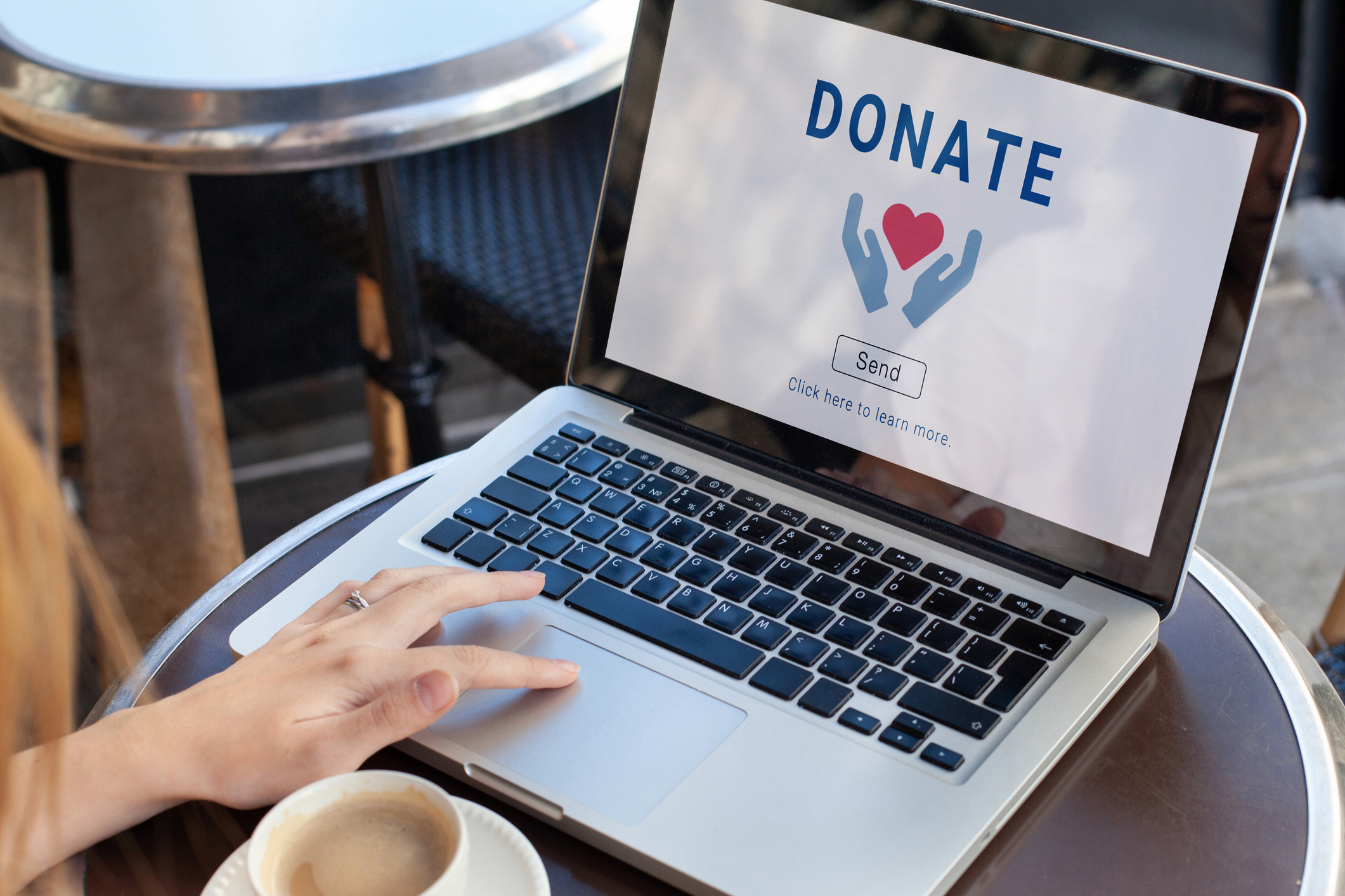 Donor on a Nonprofit Website