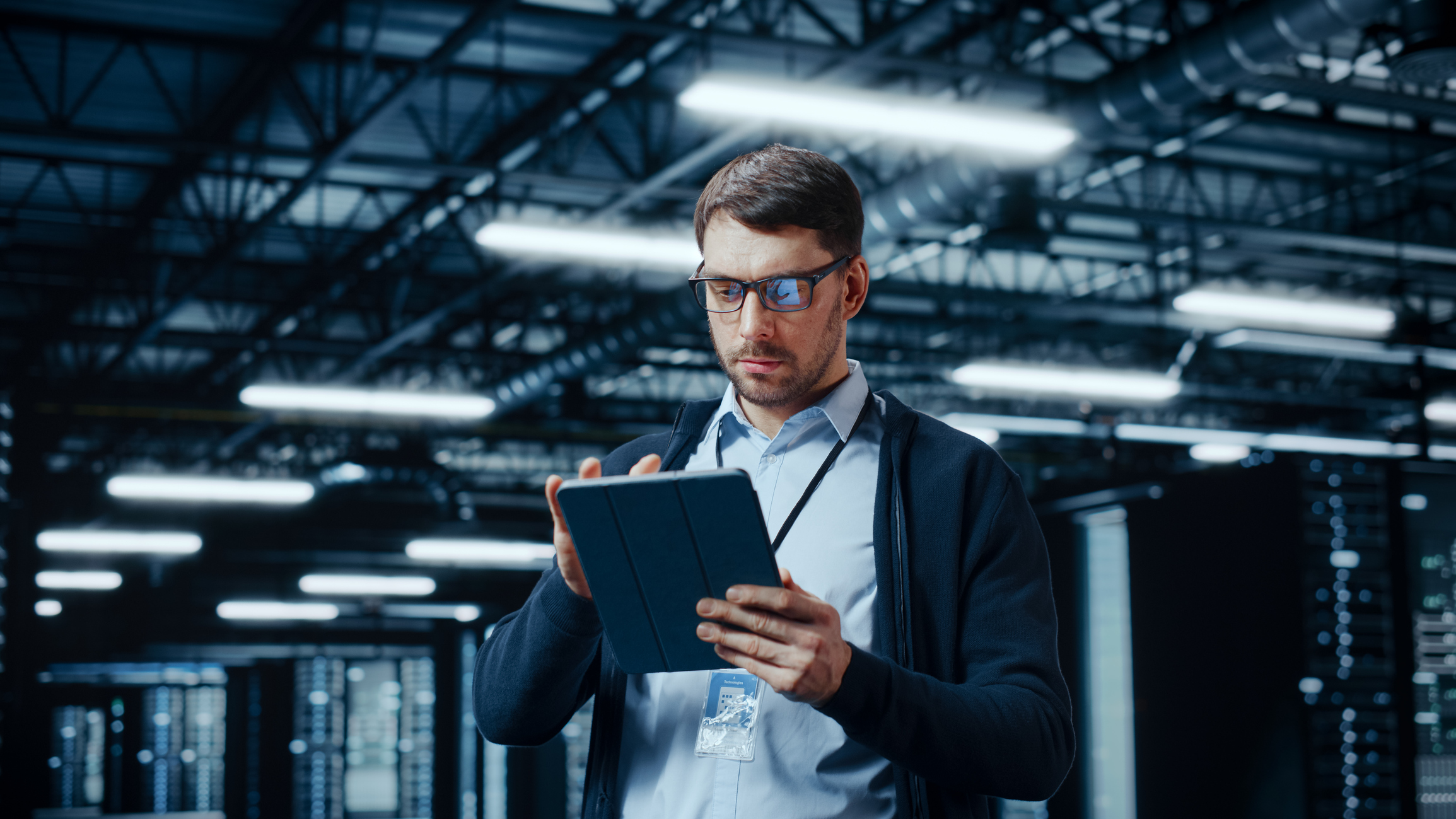 IT Consultant Performing an Assessment at a Facility