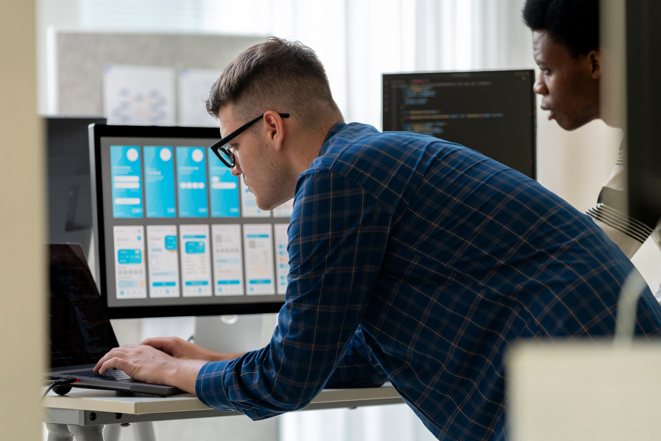 IT Team Working on a Project