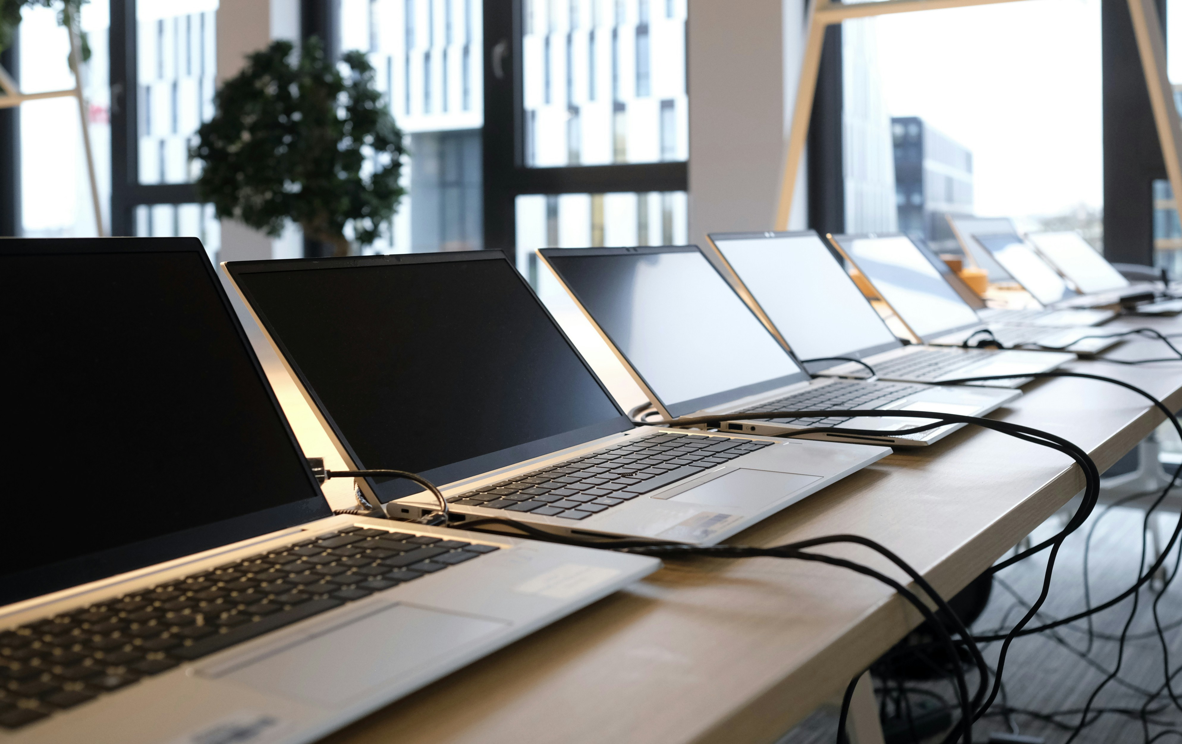 Procured Computers Lined Up for Deployment