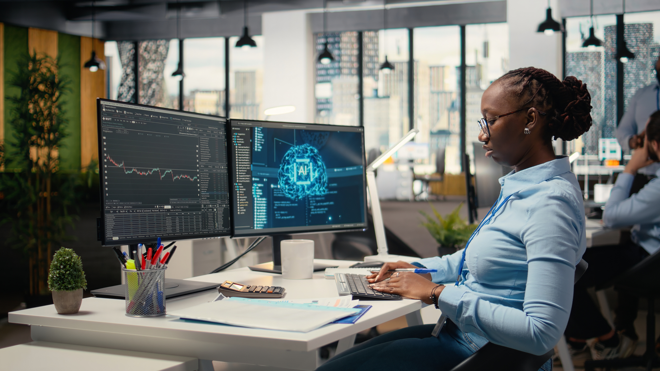 IT Consultant Reviewing Cybersecurity Protocols