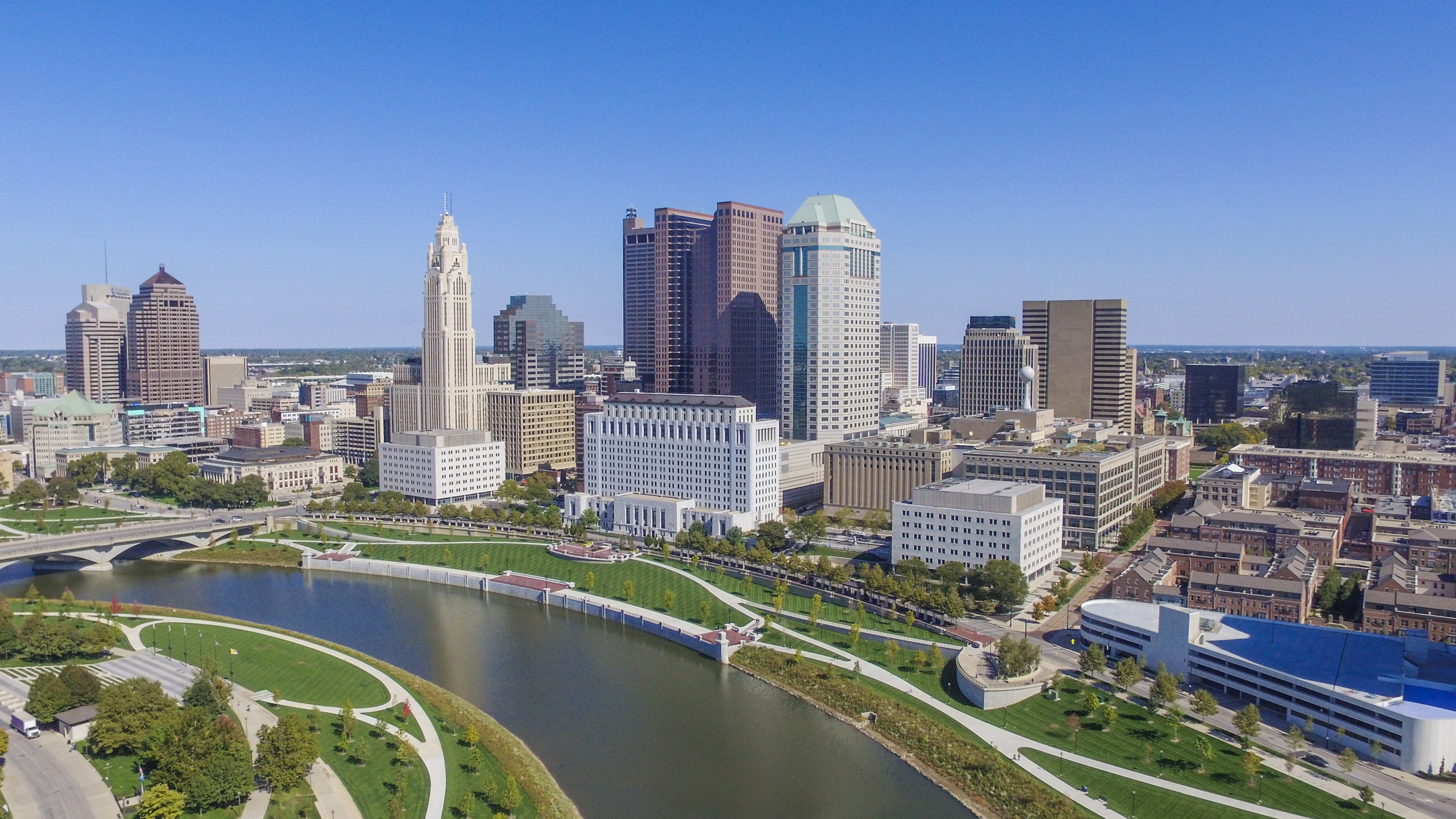 Skyline View of Columbus Ohio