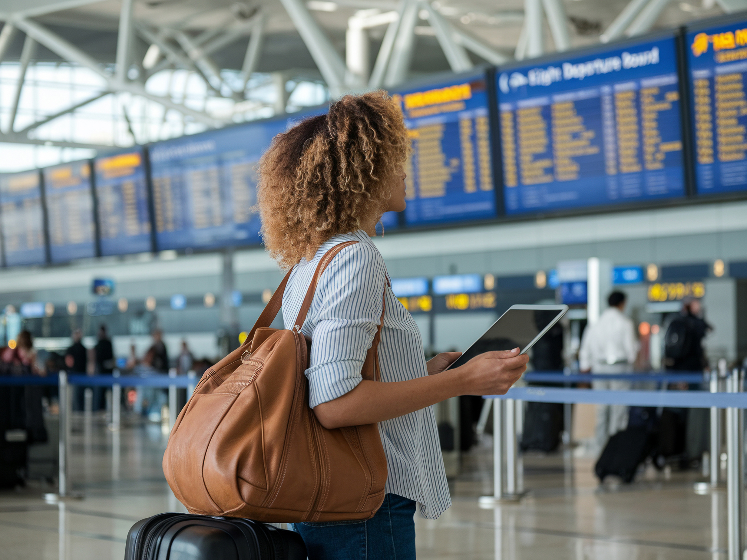 Person at an airport