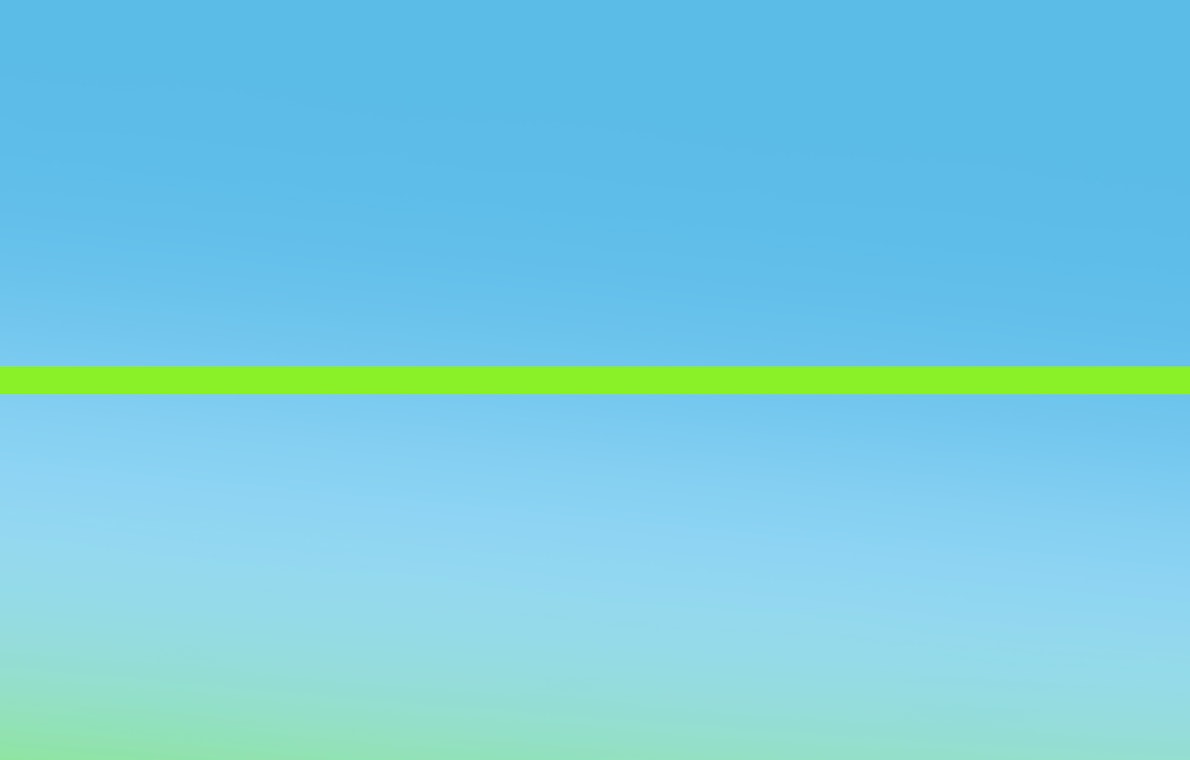 Green trail througthe sky