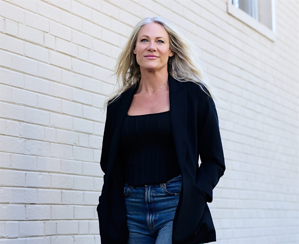 woman walking outside