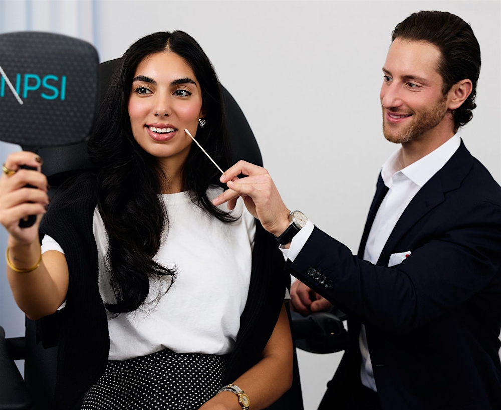 Dr Unger with patient