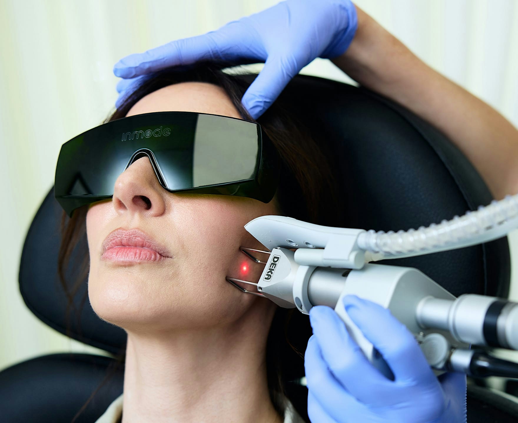 Woman during treatment