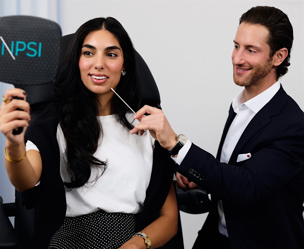 Dr Unger with patient