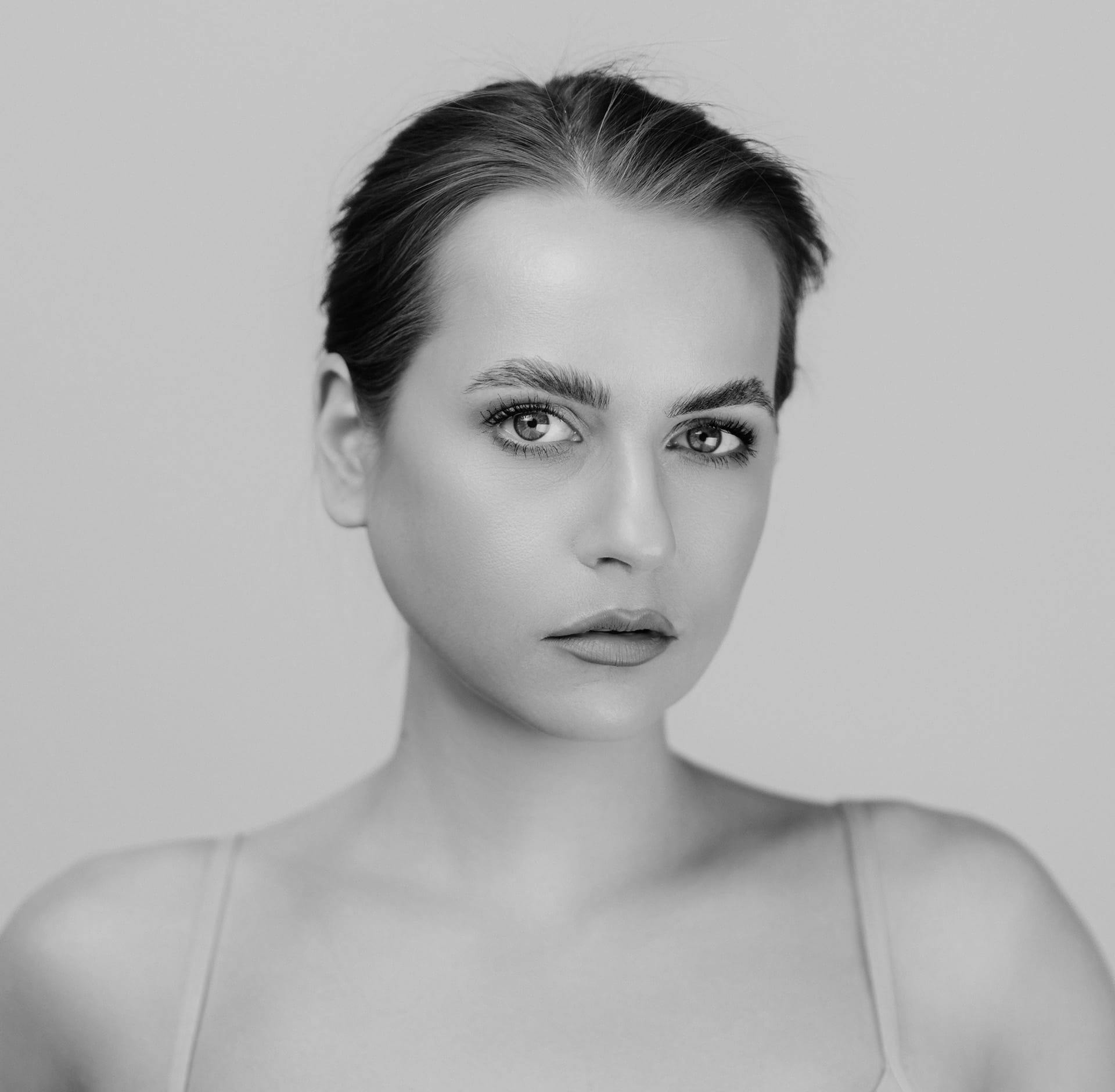 woman with short hair