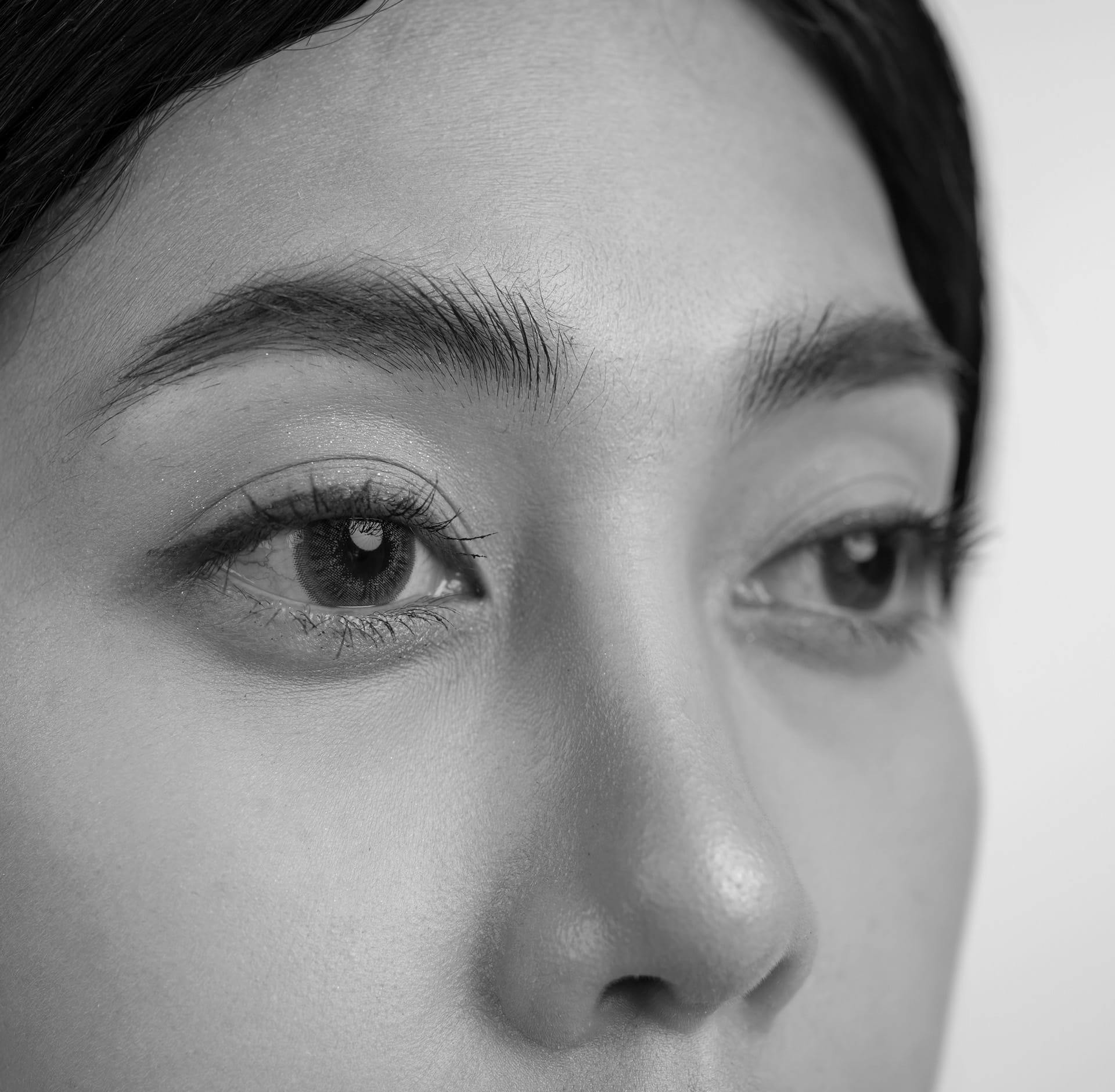 Close-up of woman's eyes