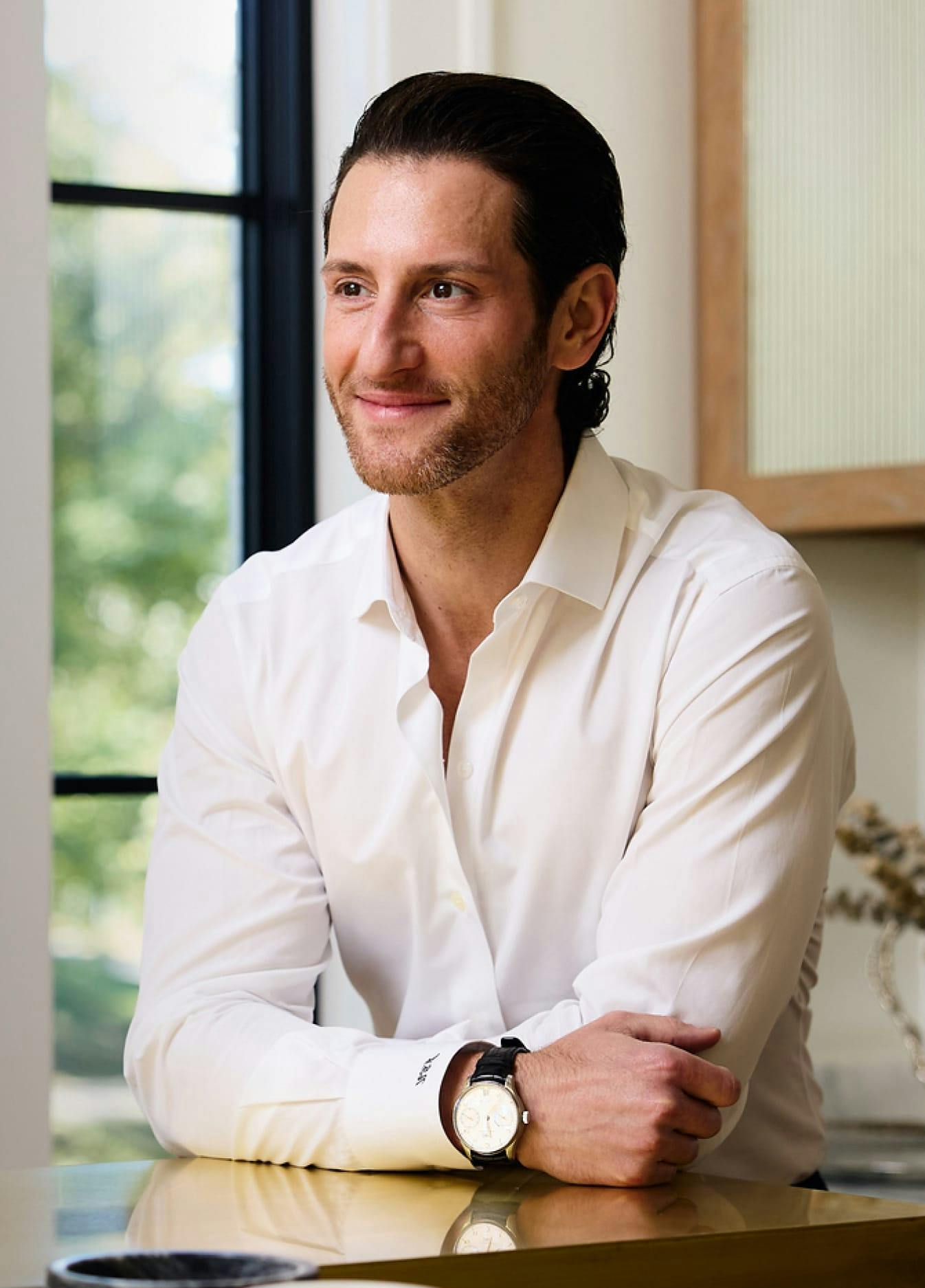 Dr. Unger sitting at a desk