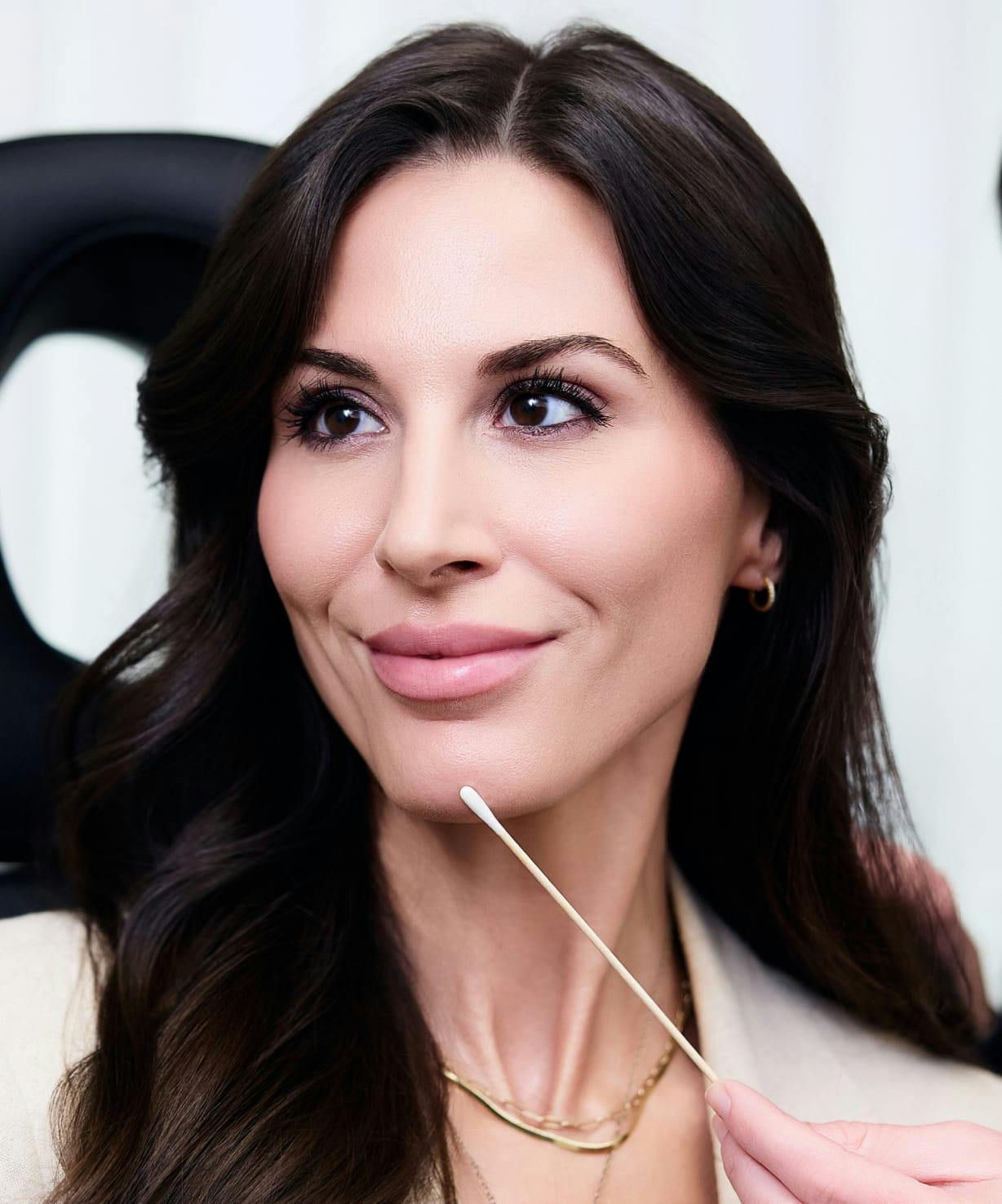 Woman with dark hair