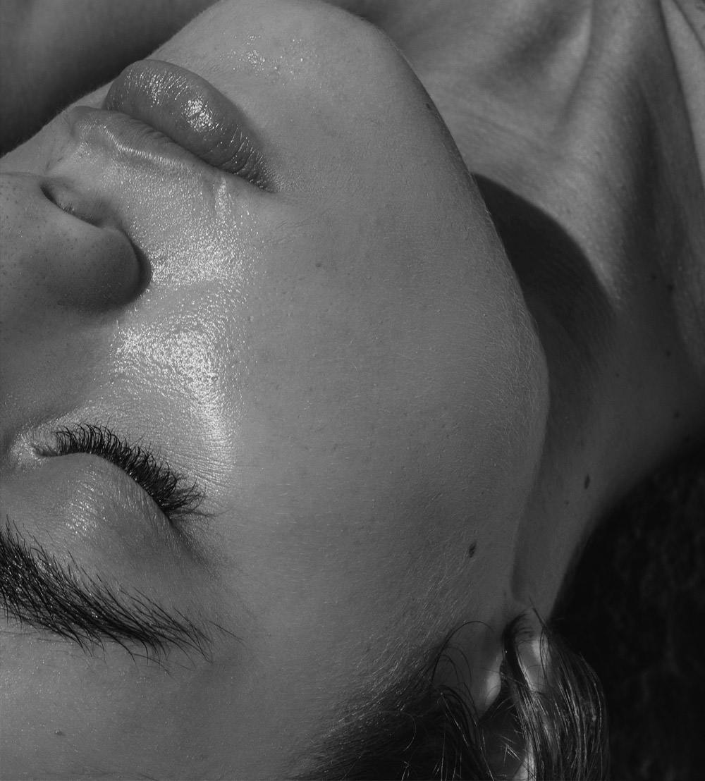 woman's clear skin