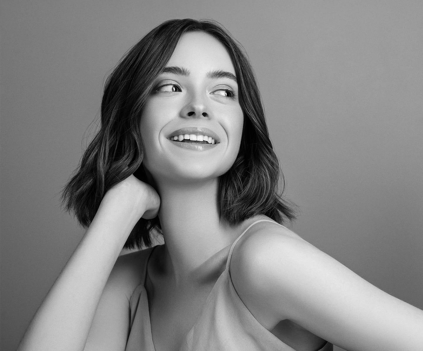 woman smiling