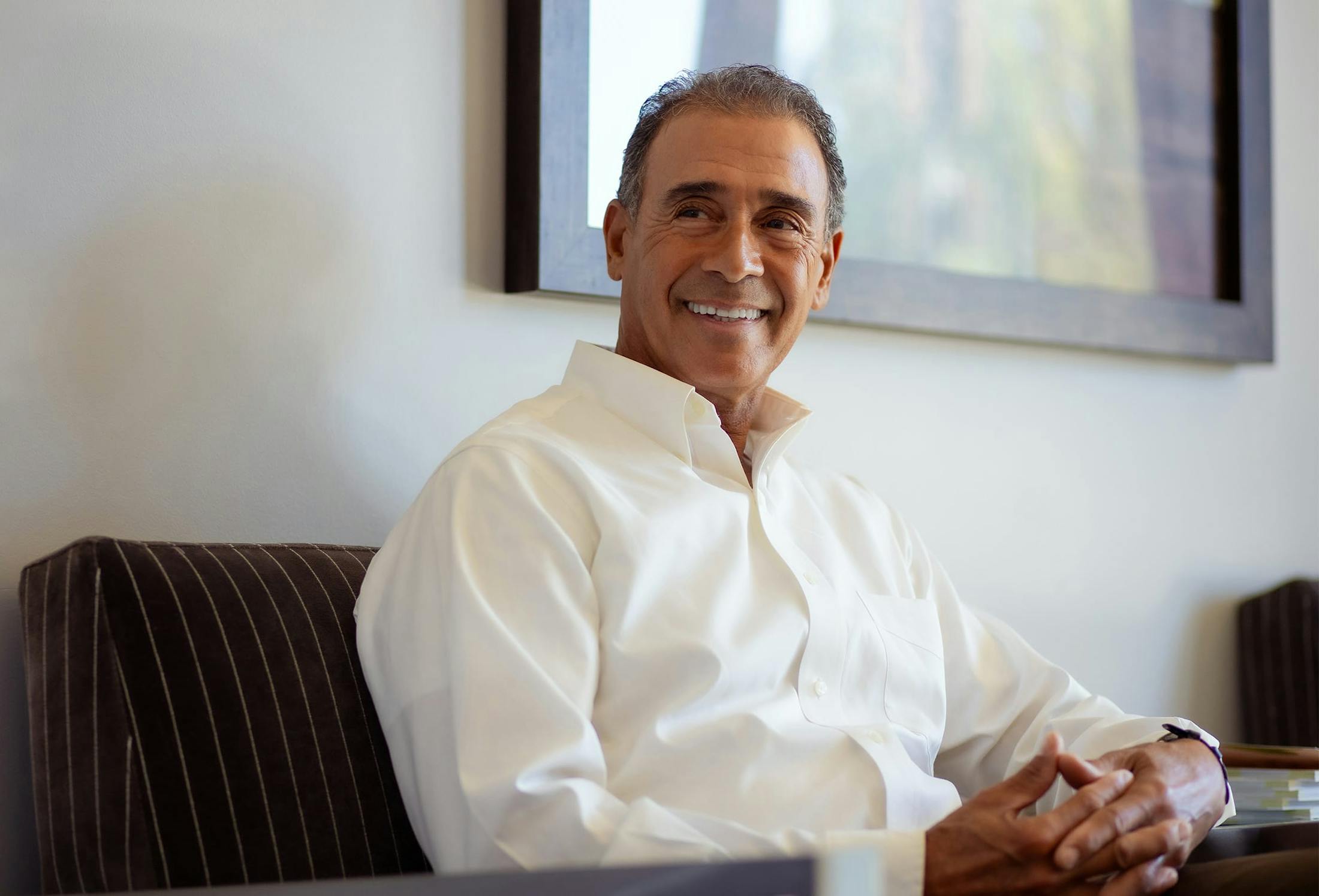 man smiling