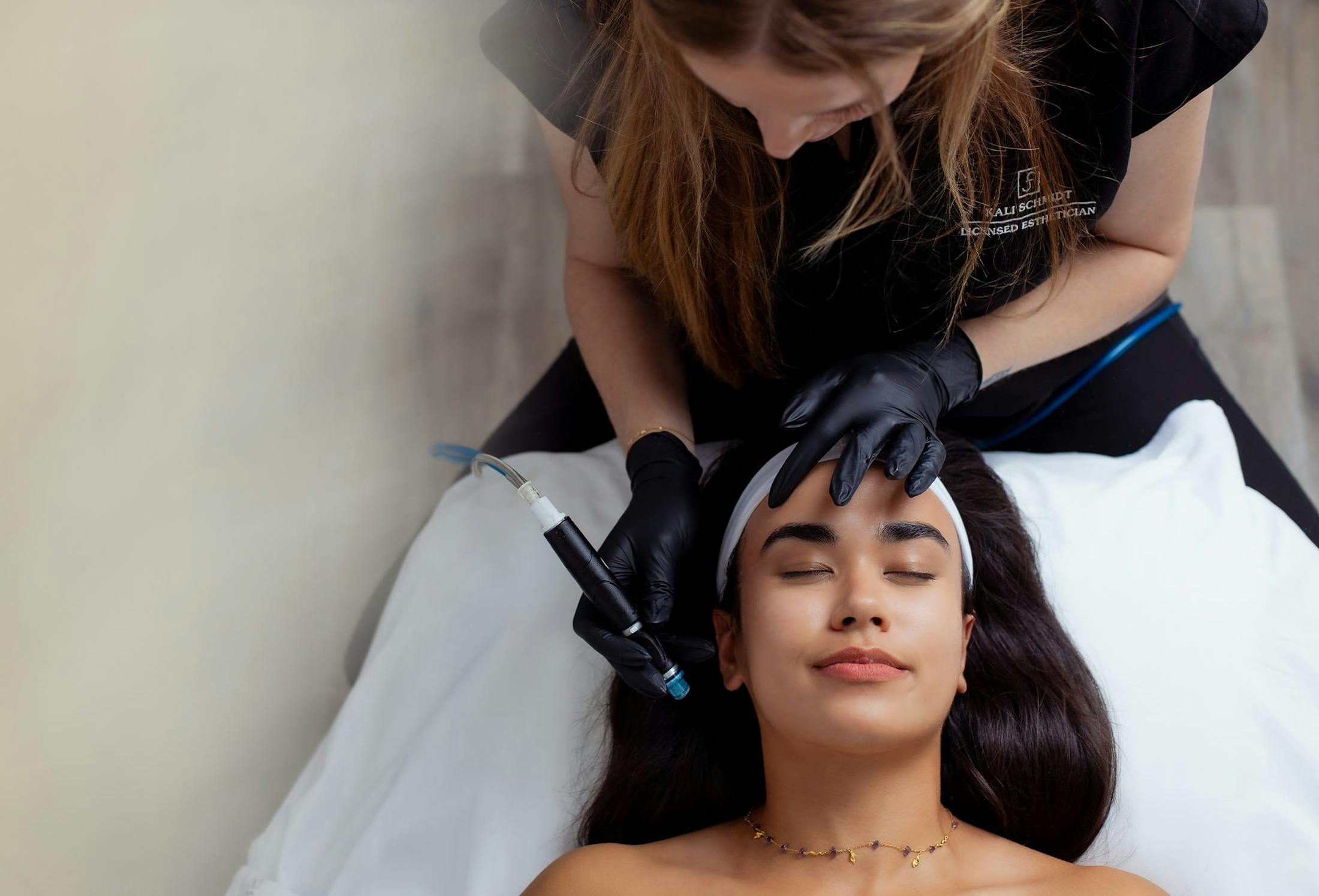 woman receiving skinpen