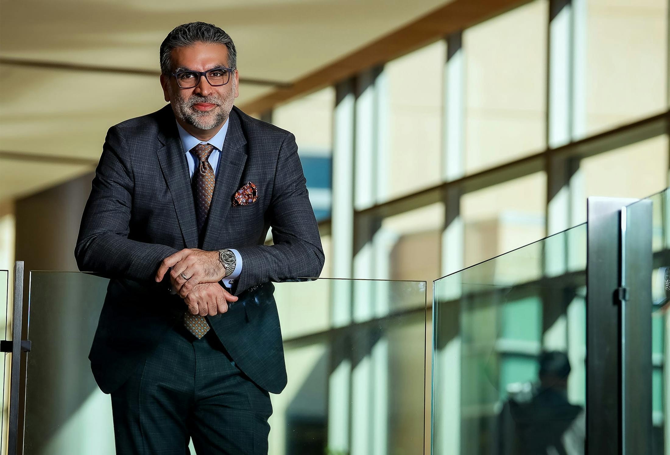 Dr. Fazilat holding his hands