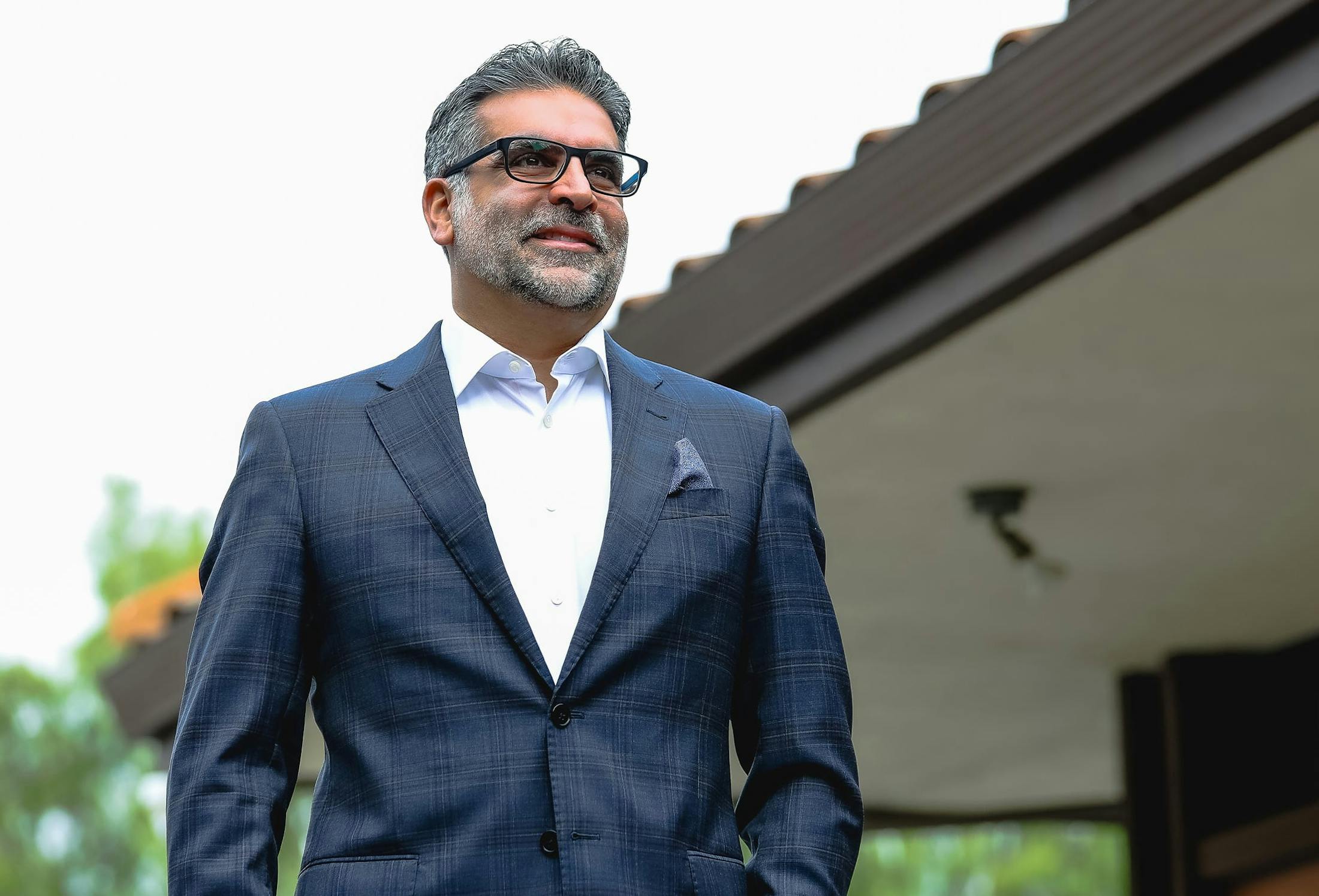 Dr. Fazilat standing outside
