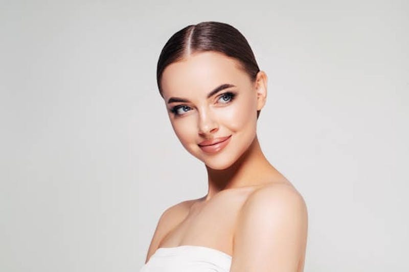 Woman with Slicked Hair