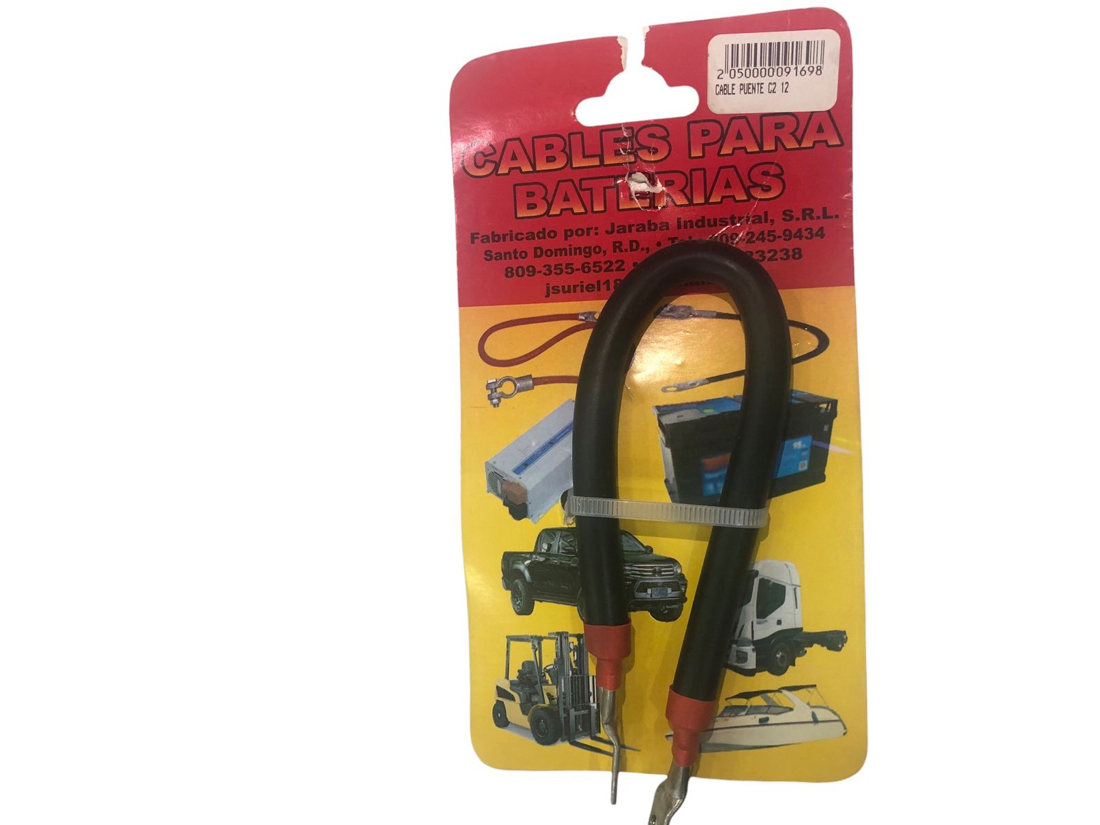 Cable jumper para baterias (1 pie)