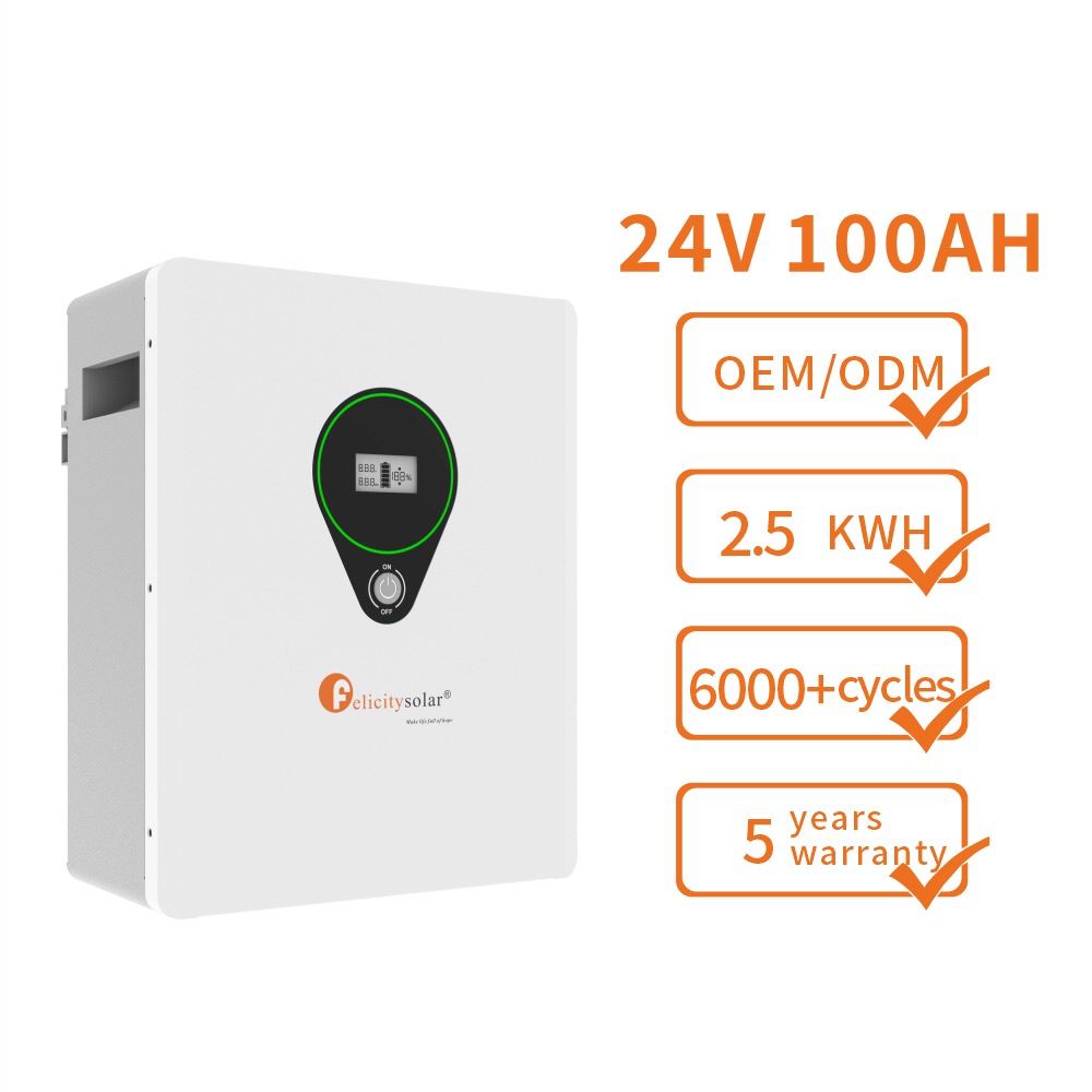 Batería de Litio Felicity Solar 2.5KWH 24Vdc.
